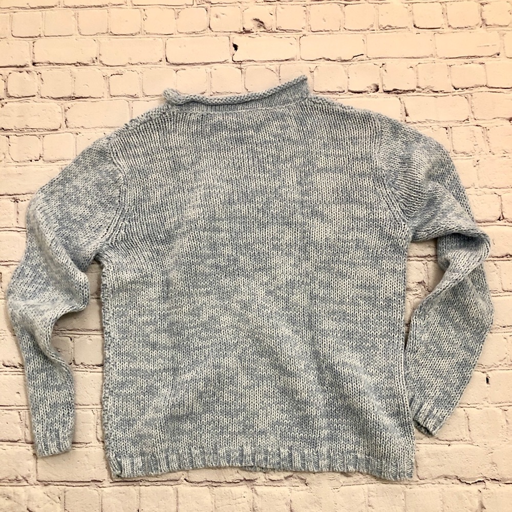 Blue Chunky Sweater - Picture 5 of 6
